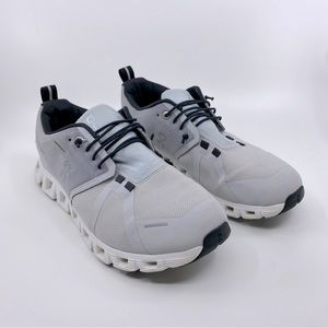 ON Running All Day Cloud 5 Waterproof Sneakers. Color Glacier White SZ 8